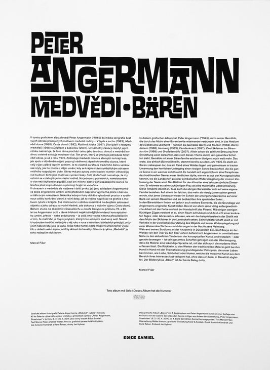 Peter Angermann: Siebdruckmappe "Medvedi"