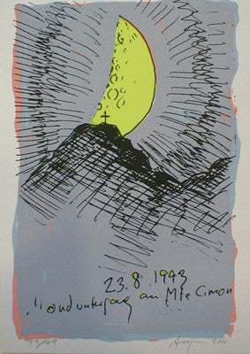 Peter Angermann: Monduntergang am Monte Cimon