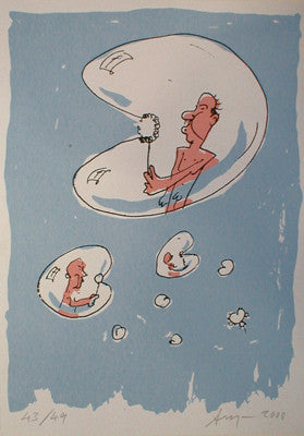 Peter Angermann: o.T.(Seifenblasen)