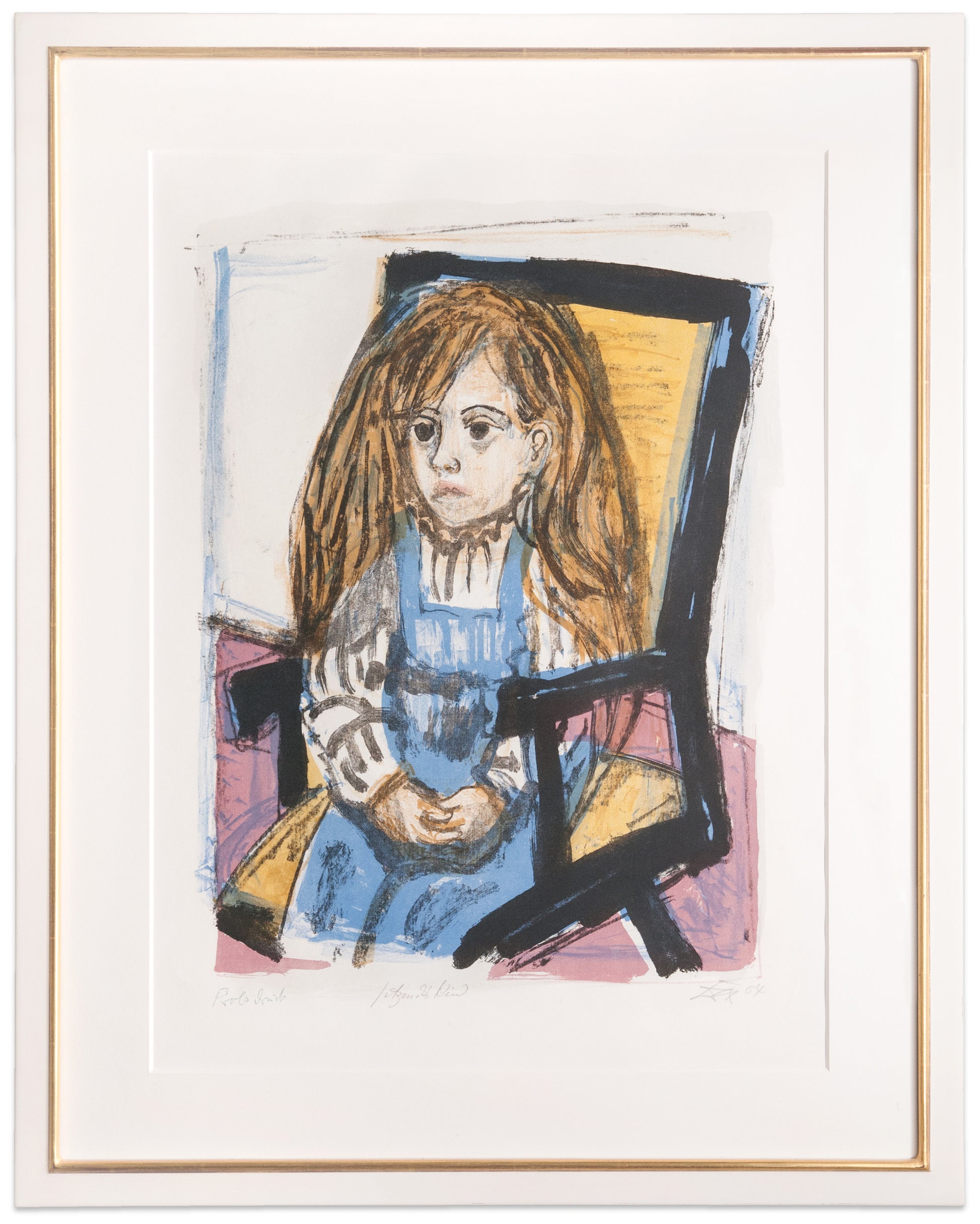 Otto Dix: Sitzendes Kind (im Stuhl) (Sitting child [in chair])