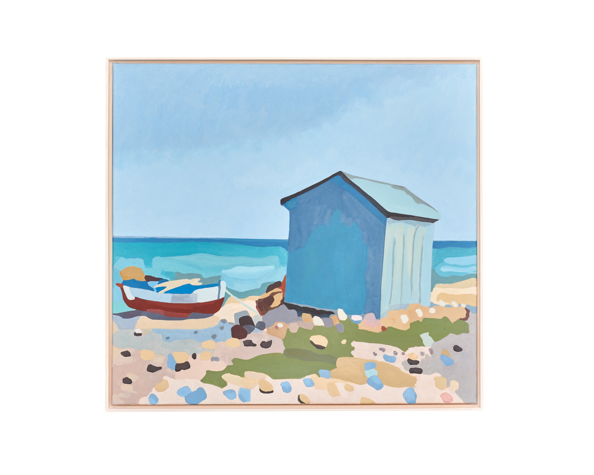 Michael Vogt: Fischerhütte, Adria (Fishing hut on the Adriatic Sea)