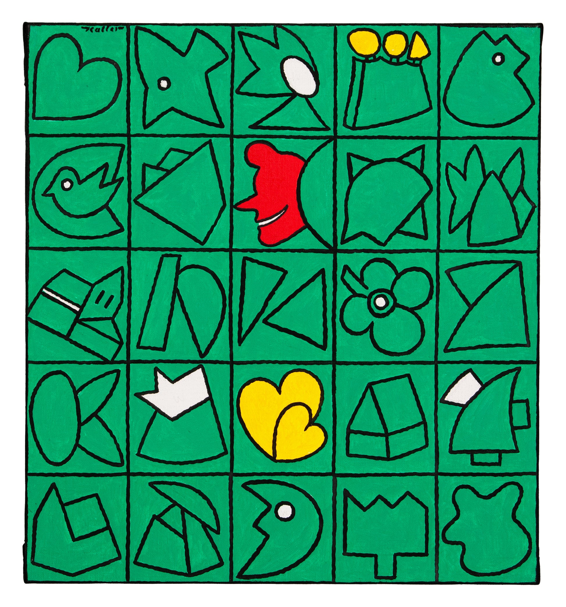 Udo Kaller: Gelbe Herzen