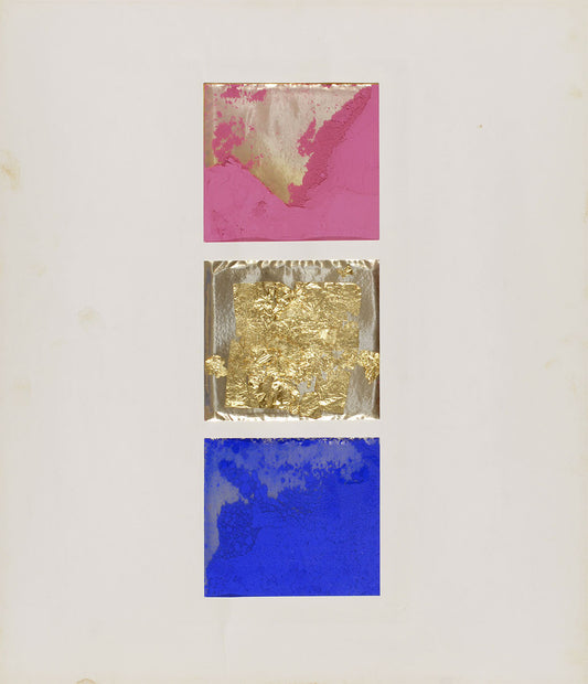 Yves Klein: Monochrom Blau Gold Rot aus Edition Original I