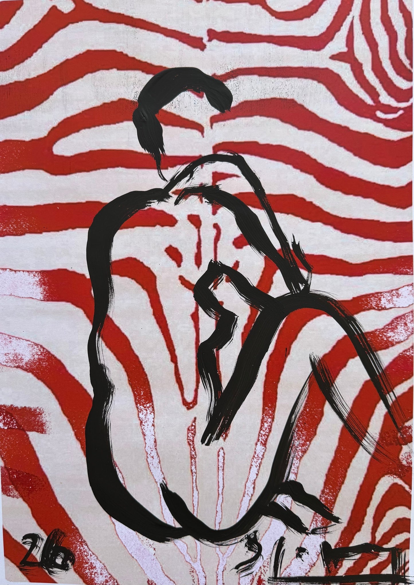 Stefan Szczesny: nude on red zebra