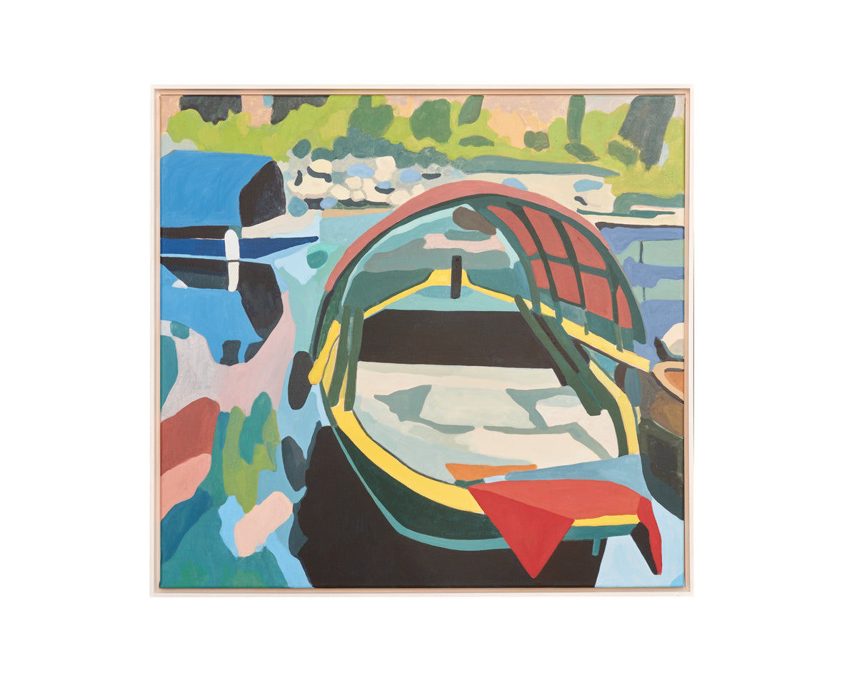 Michael Vogt: Fischerboote, Lago Maggiore (Fishing Boats at Lake Maggiore)