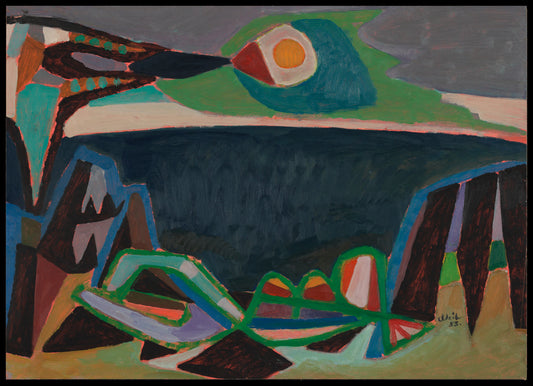 Ernst Weil: Landschaft mit See