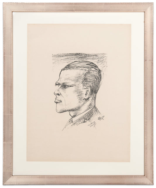 Otto Dix: Selbstbildnis im Profil (Self-portrait in profile)